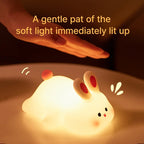 BunnyGlow™ Soft Silicone Night Light - Luximo