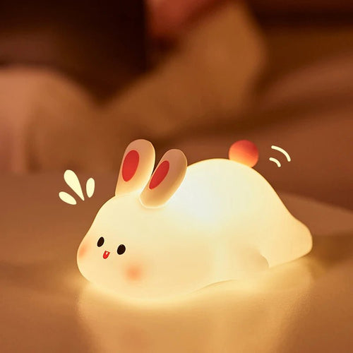 BunnyGlow™ Soft Silicone Night Light - Luximo
